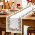 thumbnail image 5 of Table Runner - 90 Inch Long, Spring Easter Kitchen Dining Table Runner Dresser Scarves, Colorful Eggs Botanical Bunny Plaid Farmhouse Decor for Coffee Tables Wedding Party Banquet, 5 of 8