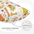 thumbnail image 2 of Plush Throw Pillow Covers, Hello Fall Autumn Is Here Pillow Cases with Invisible Zipper, Breathable Microfiber Pillow Cases Standard Size for Sleeping Bedroom Sofa Living Room 14x20, 2 of 5
