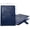 blue, variant on Magnetic Snap Closure Leather Binder Notebook With Manual Binding Structure, Refillable Loose-leaf Leather Planner Cover For Document Storage And Daily Schedule Record Management