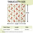 thumbnail image 2 of Square Tablecloth with Elastic Edges 34 * 34 Inch Waterproof Pioneer Colorful Floral Table Cover Washable Indoor and Outdoor for Party Kitchen Dinner Banquet Patio Picnic, 2 of 6