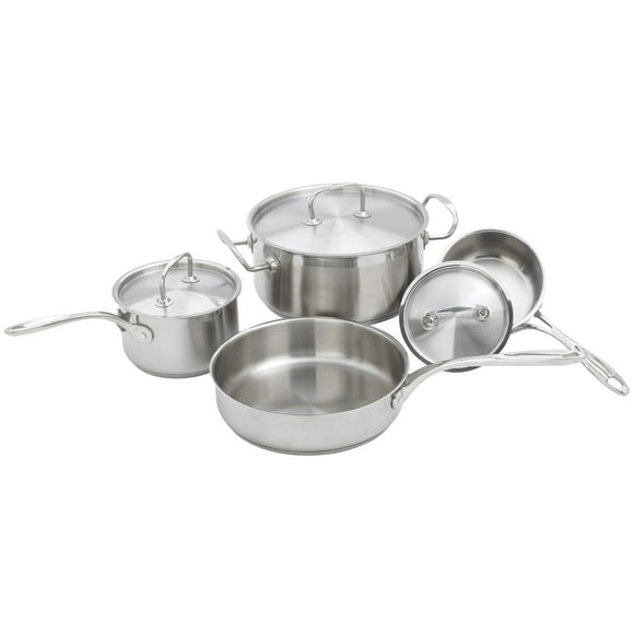 Winware 7pc Heavy Gauge Premium Stainless Steel Cookware Set