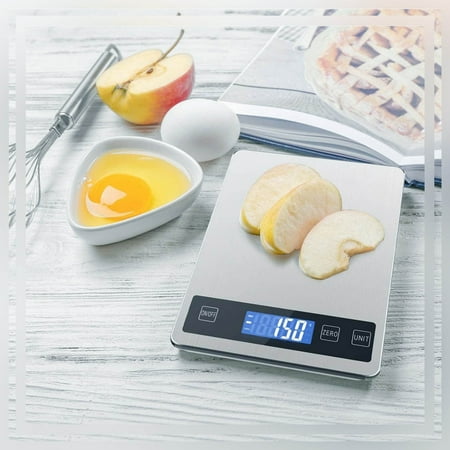 

Christmas Holiday Savings 2023! QTOCIO Kitchen Appliances Kitchen Scale For Food With Tare Function Weight Grams And Ounces 11lb Measure Limit Stainless Steel And Tempered Glass