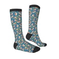 thumbnail image 3 of Haiem Corgi with Flowers Socks, Funny Novelty Crazy Design Cotton Socks Sports Socks Knee High Socks For Men, Women,1Pairs - Gift For Working Friends, 3 of 9