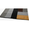 thumbnail image 4 of G&J Cross Hills 59" X 78.7" Soft Coral Fleece Patchwork Blanket Blocked Throw Blanket Gray Brown Color, 4 of 5