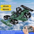 thumbnail image 4 of 2-in-1 Land Air Drone Aircraft, Durable Remote Control Quadcopter Airplane Toy for All Ages (Green 1Pc), 4 of 10