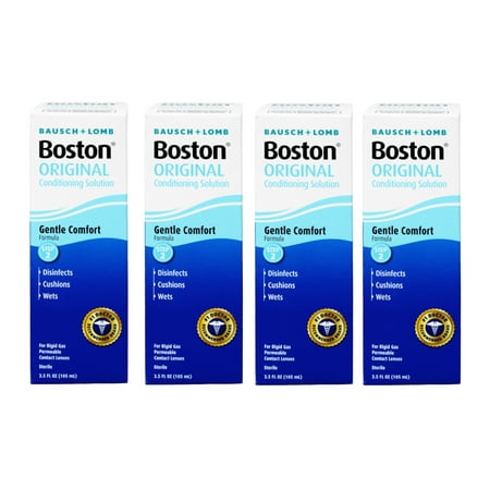 4 Pack - Bausch & Lomb Boston Conditioning Solution 3.50oz Each