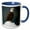 Blue/White, variant on 3drose, Alaska, Holkham Bay, Bald Eagle on Iceberg - Us02 Pso0719 - Paul Souders, 11oz Two-tone Green Mug