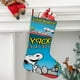 thumbnail image 2 of Snoopy Tema: Calcetines de Navidad, fino lino blanco para colgar en escaleras y chimenea, decoración navideña para el hogar, regalo de Navidad. 54cm × 38cm, 2 of 5
