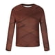 thumbnail image 5 of Blusas y camisas de manga larga con cuello redondo para hombre, blusa informal de manga larga con cuello redondo y estampado de rayas, blusa de poliéster para hombre, 5 of 5