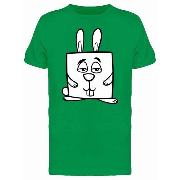 Adorable Square Rabbit Cartoon Tee Men's -Image by Shutterstock