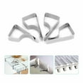 thumbnail image 2 of 8 Pack Stainless Steel Tablecloth Clips for Outdoor Parties, Weddings, Restaurants - Easy to Use Anti-Slip Clamps for 3cm Thick Tables, Silver, 2 of 7