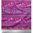 thumbnail image 1 of Soimoi Moss Georgette Fabric Stripe,Floral & Paisley Decorative Fabric Prints by Yard 42 Inch Wide, 1 of 1