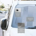 thumbnail image 4 of Silver Car Foldable Sun Shade - Zone Tech Accordion Metallic Reflective Car Sun Shade, 4 of 7