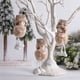 thumbnail image 2 of Decoración de árbol de Navidad, muñeco bonito, muñeco de nieve, estrella de cinco puntas, muñecos de Ángel de Navidad bonitos, colgante, Kits de decoración para fiestas en forma de corazon Bewildely HA070549-02, 2 of 6