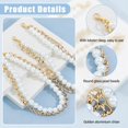 thumbnail image 4 of Cadenas con adornos para zapatos, 36 cm (14,17 pulgadas), pulsera de metal, decoración para botas con perlas, ideal para personalizar zapatos casuales., 4 of 9