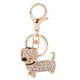 thumbnail image 3 of Llavero de perro salchicha, bolso, bolso, colgante, soporte para coche, llavero, joyería (3 piezas), regalos perfectos para tus amigos o novios, 3 of 5