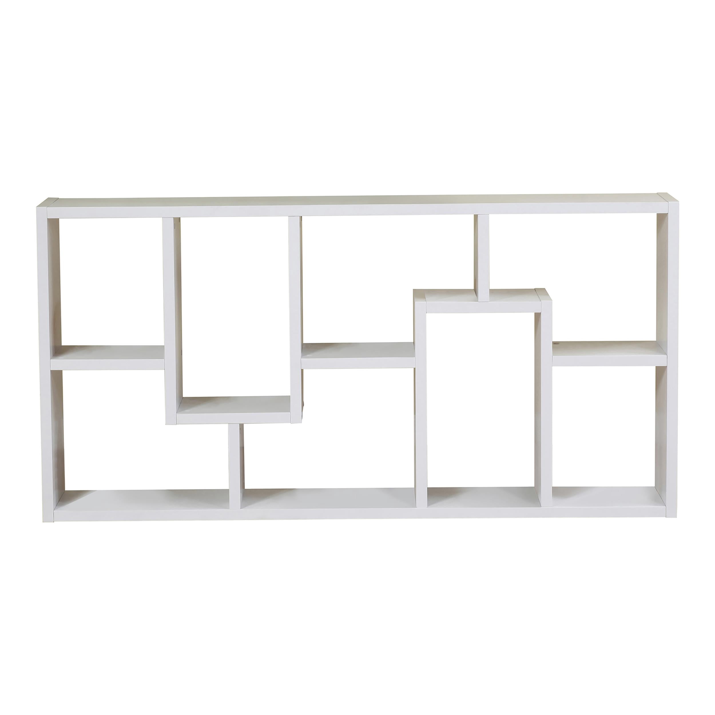 Furniture of America Adeo Contemporary Wood 10-Shelf Bookcase in White