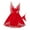 Red, variant on Jamicy Pajama Set for Women Gifts for Wives Women's 2 Piece Babydoll Pajamas Lace Sheer Bowknot Chemise Nightgown with Thongs