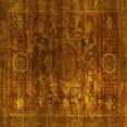 thumbnail image 1 of Ahgly Company Indoor Square Oriental Yellow Modern Area Rugs, 6' Square, 1 of 4