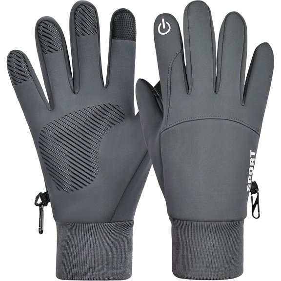 Winter Waterproof Gloves with Touchscreen Fingers for Men Women ,Windproof Liner Thermal for Running Cycling Driving Hiking