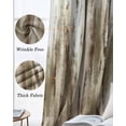 thumbnail image 6 of Brown Beige Vintage Blackout Curtains for Bedroom - 84 Inch Long Light Blocking 2 Panels Set, Retro Abstract Art Thermal Insulated Living Room Drapes Grommet Window Curtains 52"x84", 6 of 8