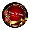 thumbnail image 3 of DOLITY Durable Christmas Theme Table Cover Elastic Edged Tablecloth Round 47" C C, 3 of 6