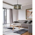 thumbnail image 3 of Sydney 8 light Matte Black Chandelier Silver Shade (Grey) Royal Cut Crystal, 3 of 9