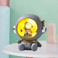 thumbnail image 4 of Astronaut Figurines Money Box Outer Space Action Figure Statue Night Light Spaceman Desktop Ornament Astronaut Party Children Gifts Home Decorations Gris B Soledad Estatua de astronauta de resina, 4 of 9