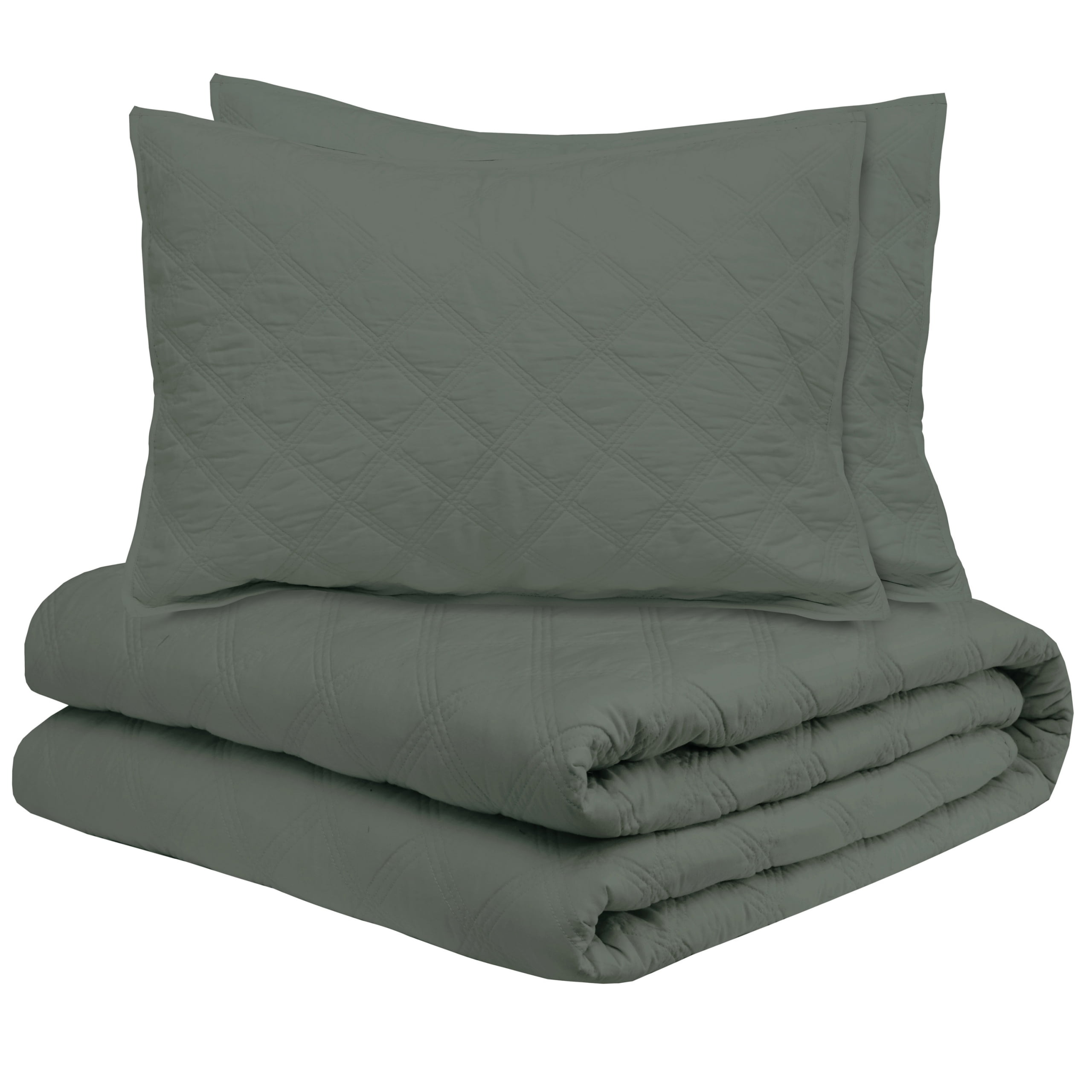 Enviohome 100 Premium Cotton Solid Quilt Set Breathable Lightweight Hypoallergenic Bedding Set For All Season Walmart Com Walmart Com