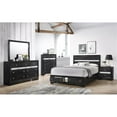 thumbnail image 2 of Matrix Traditional Wood Queen Storage Bed in Black, 2 of 7