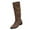 Coffee, variant on XIMIN Women's Over The Knee High Boots Tall Boots Wide Calf Wide Width Western Low Heel Booties Slouch Knee High Chunky Boots Block Chunky Heel Slip On Knee High Boots