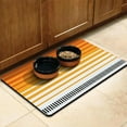 thumbnail image 3 of Boho Retro Floral Pet Feeding Mat-Abstract Art Pattern Absorbent Pet Placemat for Food and Water Bowl, with Waterproof Rubber Backing, Quick Dry Water Dispenser Mat for Dog and Cat (17"x30"), 3 of 7