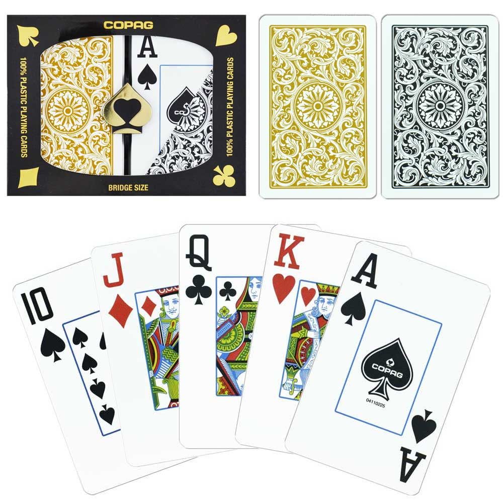 COPAG Plastic Playing Cards Bridge Size Jumbo Index Class Standard Free Gift
