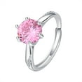 thumbnail image 3 of Xihbxyly Anillo de Diamantes Ajustable, Banda Bañada En Cobre, Elegante Joya, Regalo para Seres Queridos, Diseño Versátil, Ideal para Bodas o Uso Diario, Lujo Asequible., 3 of 7