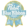 thumbnail image 2 of Junior's Pabst Yellow Blue Ribbon Logo  Graphic Tee White Large, 2 of 3