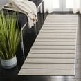 thumbnail image 2 of SAFAVIEH Orwell Caelestinus Striped Runner Rug, Ivory/Navy, 2'2" x 5', 2 of 7
