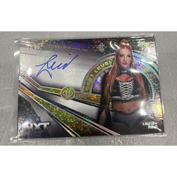 Collectible 2026 Topps WWE Gold Short Print Rookie Hard Signed Auto NLA-LR Parallel/Variety Wrestling Card United States WWE Autographed Wrestling Trading Card