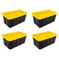 thumbnail image 2 of Sterilite 38 Gallon Industrial Stackable Storage Tote Lidded Containers, 4 Pack, 2 of 12