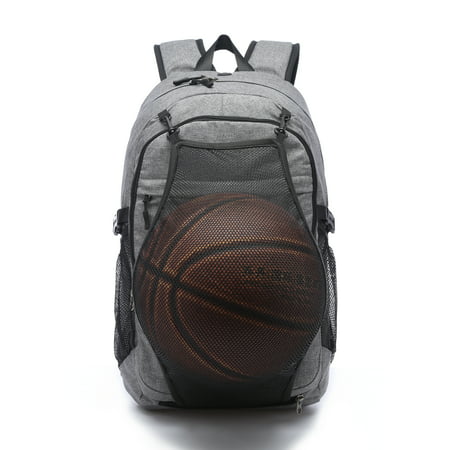 TUGUAN - College High School Backpack w/ Basketball Mesh External USB ...