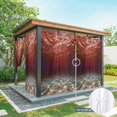 thumbnail image 6 of Outdoor Curtains for Patio Waterproof, Red Ocean Waves Outdoor Privacy Panels Grommet, Summer Beach Coastal Abstract Blackout Outside Curtains for Porch/Cabana/Pergola/Gazebo 54"x108", 1 Panel, 6 of 8