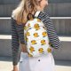 thumbnail image 5 of Disketp Cute Duck With Headphone Mochila de Lona Estampada, Mochila Escolar de Viaje Ligera para Estudiantes y Portátil-Small, 5 of 5