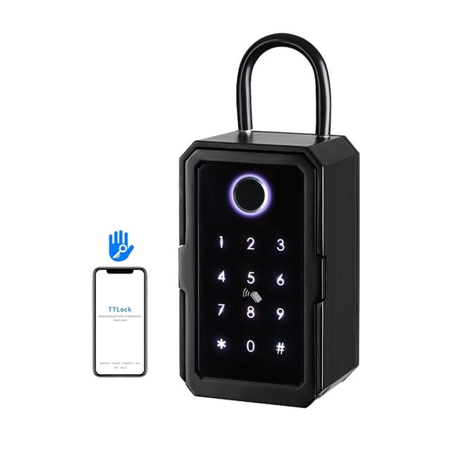 Key Safe Box Outdoor,Security Intelligent Password Storage Lock Tuya or TTLock APP Key Box Anti-theft box ,Built to Last