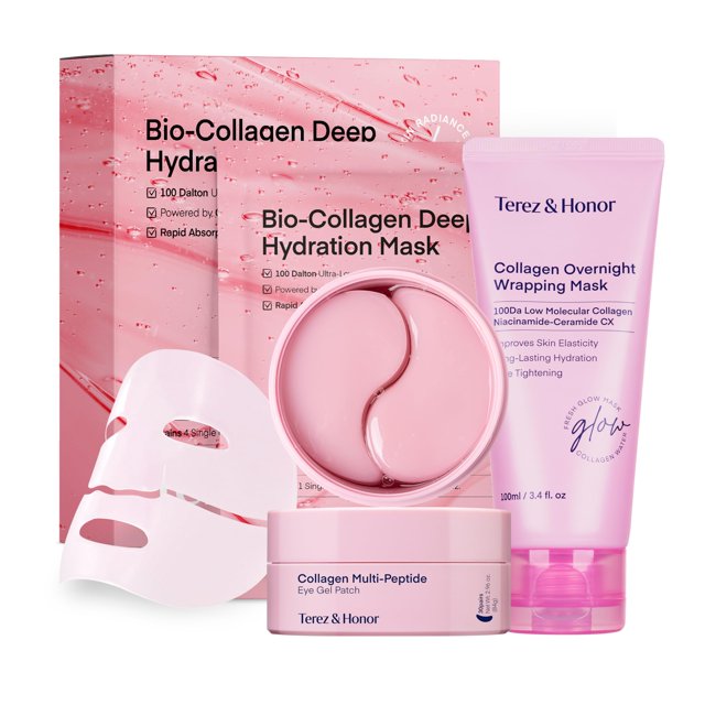 Set de 3 Piezas de Mascarillas de Tratamiento para la Piel TEREZ & HONOR con Colágeno