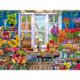 thumbnail image 1 of Cuadros Decorativos Cuadro de taladro redondo completo de gato de alféizar de tienda de flores de pintura de diamantes para el hogar JShteea Nuevos Originales, 1 of 8