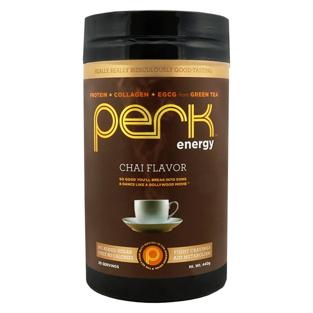 Perk Energy Chai Flavored Beverage Mix with Zero added Sugar