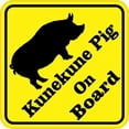 thumbnail image 4 of 5in x 5in Kunekune Pig On Board Sticker, 4 of 4