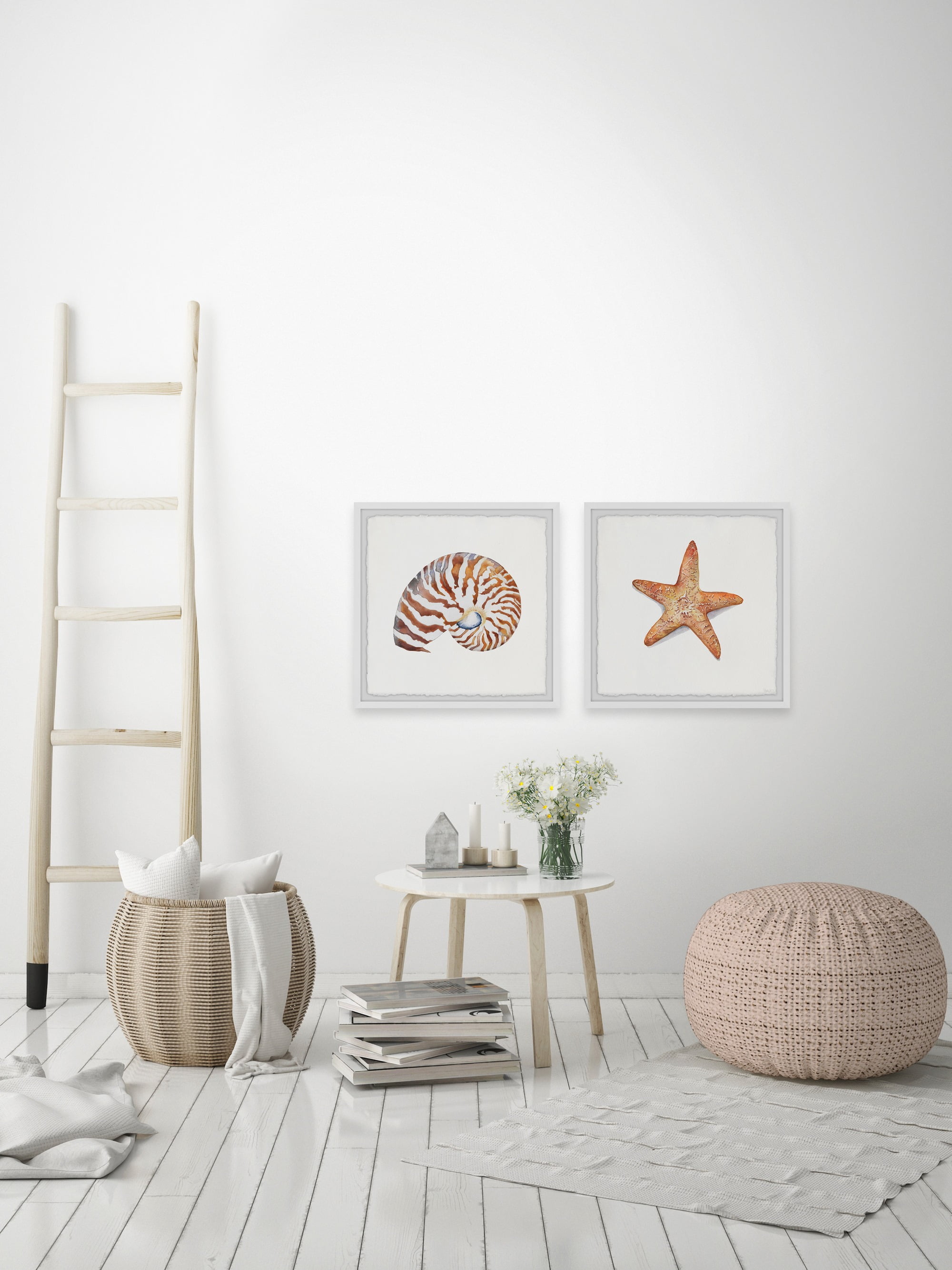 Parvez Taj Starry Shell Diptych