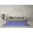 thumbnail image 3 of Ahgly Company Machine Washable Indoor Rectangle Oriental Blue Industrial Area Rugs, 5' x 7', 3 of 4