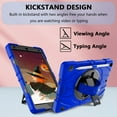 thumbnail image 5 of Dteck Case for iPad 9th/ 8th/ 7th Generation 10.2", Heavy Duty Shell with Rotating Stand/Hand/Crossbody Strap,Sturdy Shockproof iPad 10.2" Case (2021/2020/2019),Blue, 5 of 8