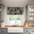 thumbnail image 2 of Halloween Kitchen Valances Windows Curtain 54x18 Spider Web Themed Rod Pocket Window Treatment Short Topper Curtains for Decorations, 2 of 6